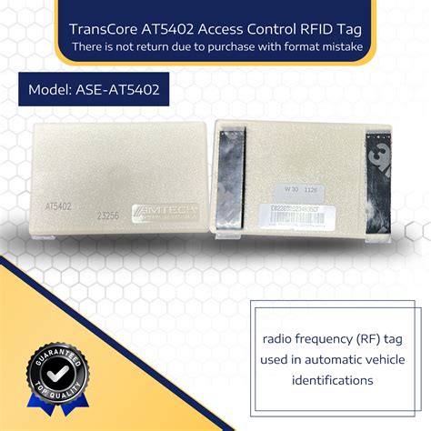 transcore at5402 access control rfid tag|AT5402 .